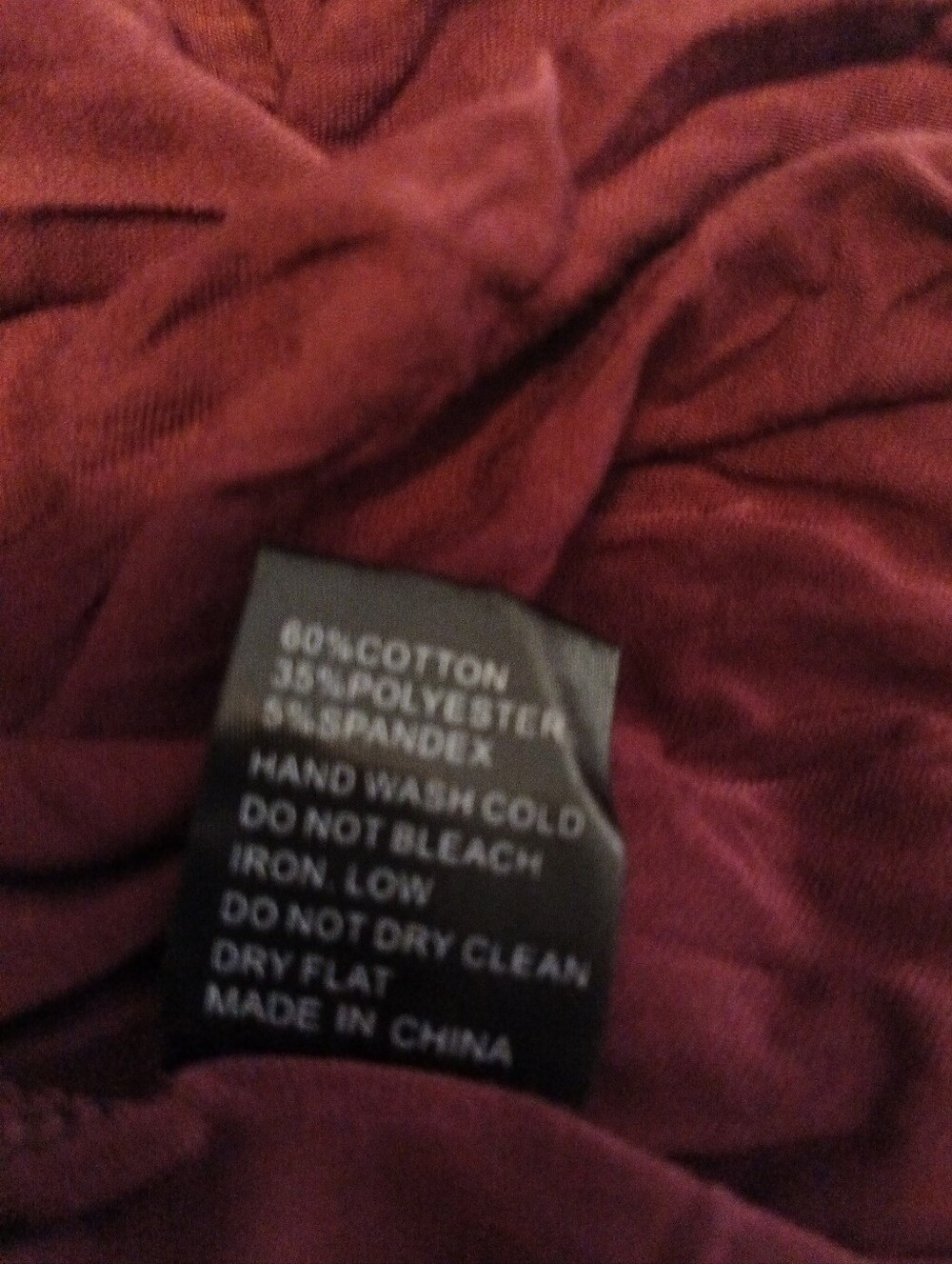POL Braided Razor Back Halter Dress Size Small Handkerchief Hem Burgundy Boho - Picture 5 of 5
